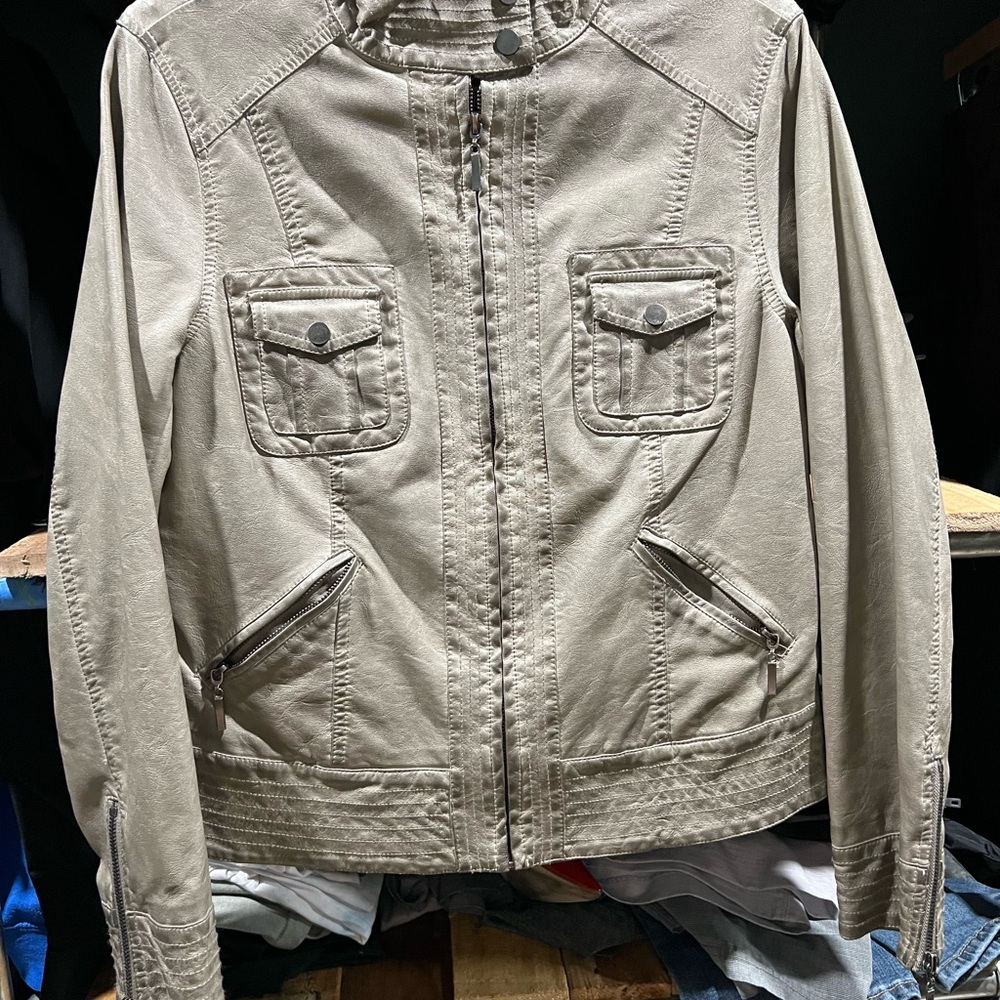 Sophie Max Faux Leather Jacket